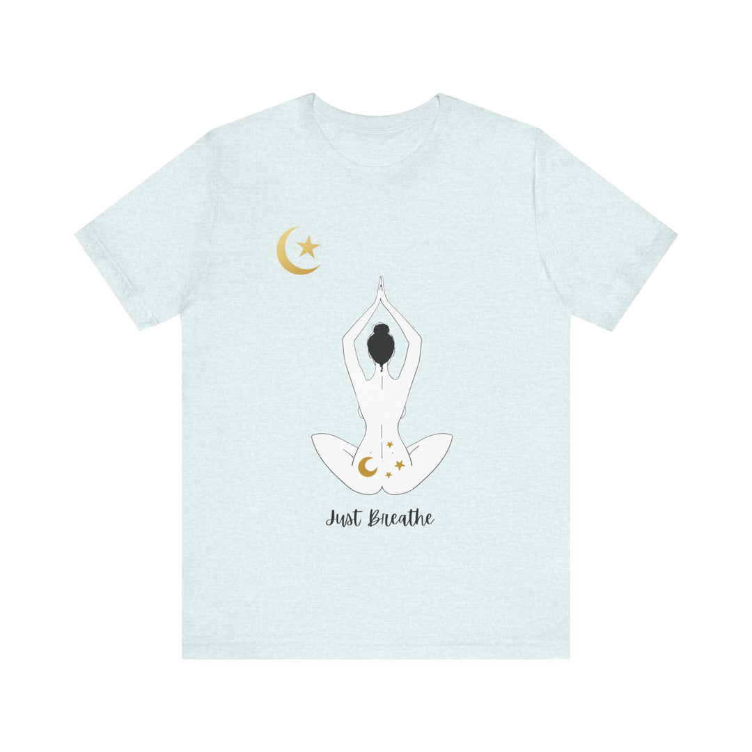 Just Breathe Moon Unisex Jersey Short Sleeve Tee