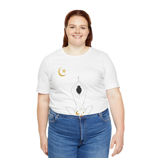 Just Breathe Moon Unisex Jersey Short Sleeve Tee