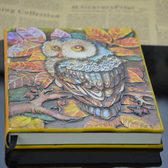 New Imitation Leather Embossed Notebook Notebook Notepad