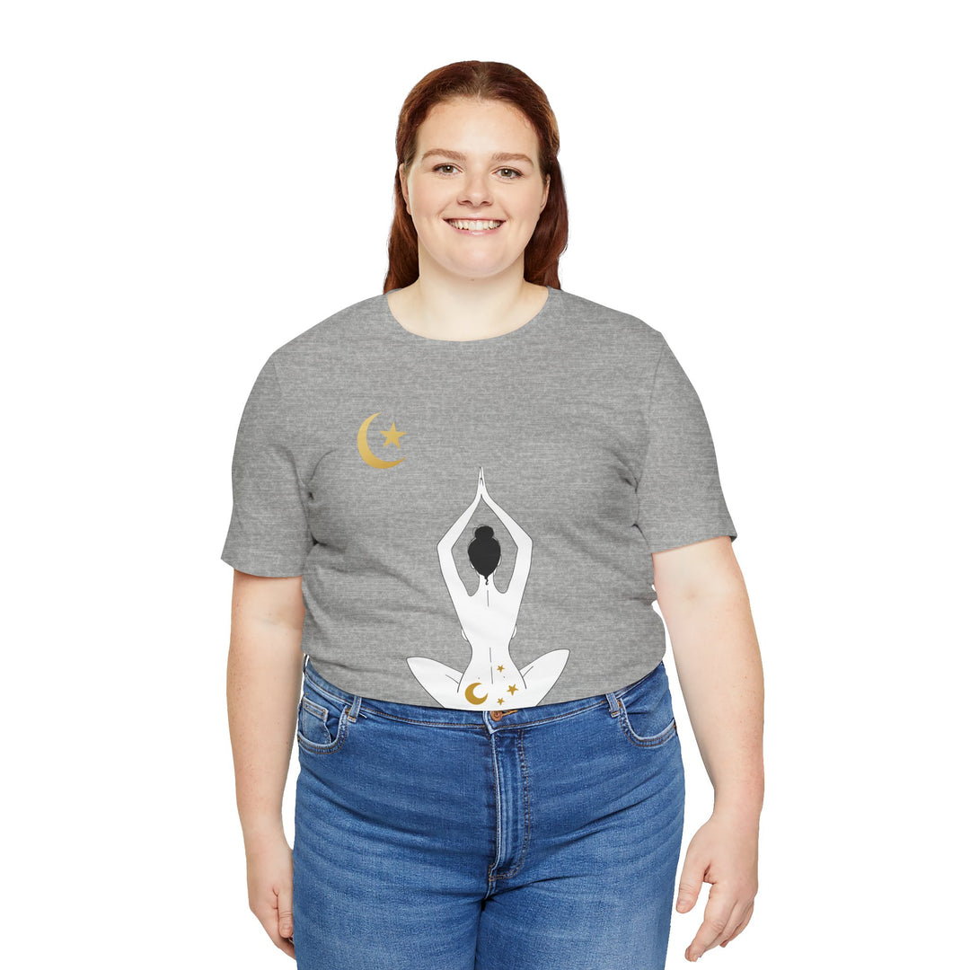 Just Breathe Moon Unisex Jersey Short Sleeve Tee