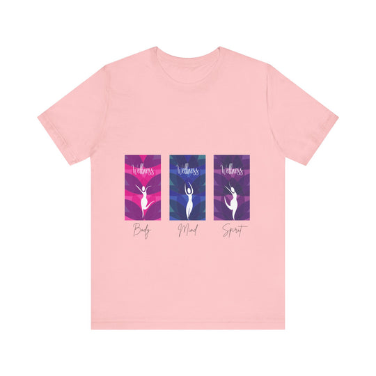 Wellness Body Mind Spirit Unisex Jersey Short Sleeve Tee