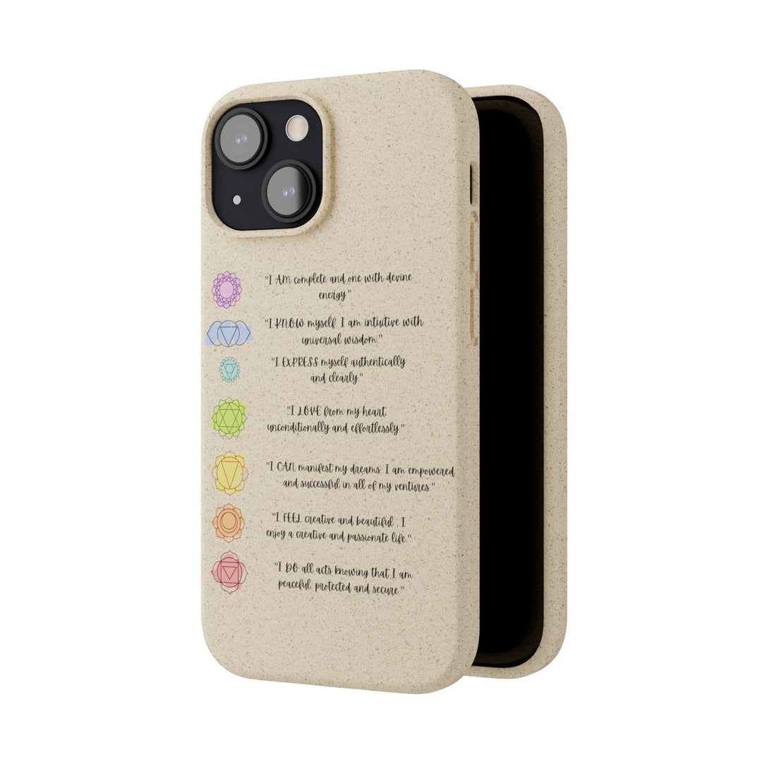 Chakra Affirmations Biodegradable Case
