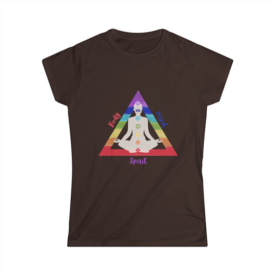 Triangle Connect Body, Mind, Spirit Women's Softstyle Tee