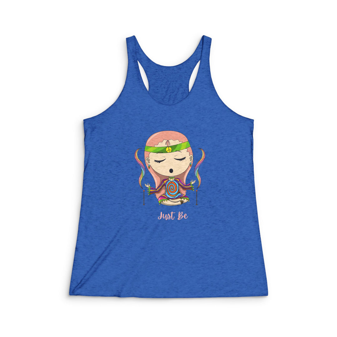 Just Be Women's Tri-Blend Racerback Tank