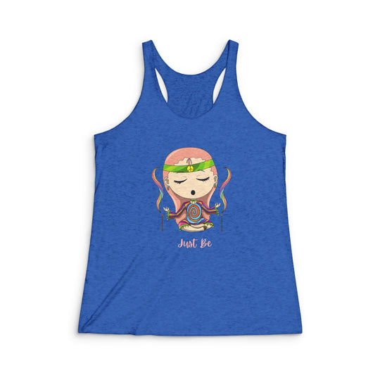 Just Be Women's Tri-Blend Racerback Tank