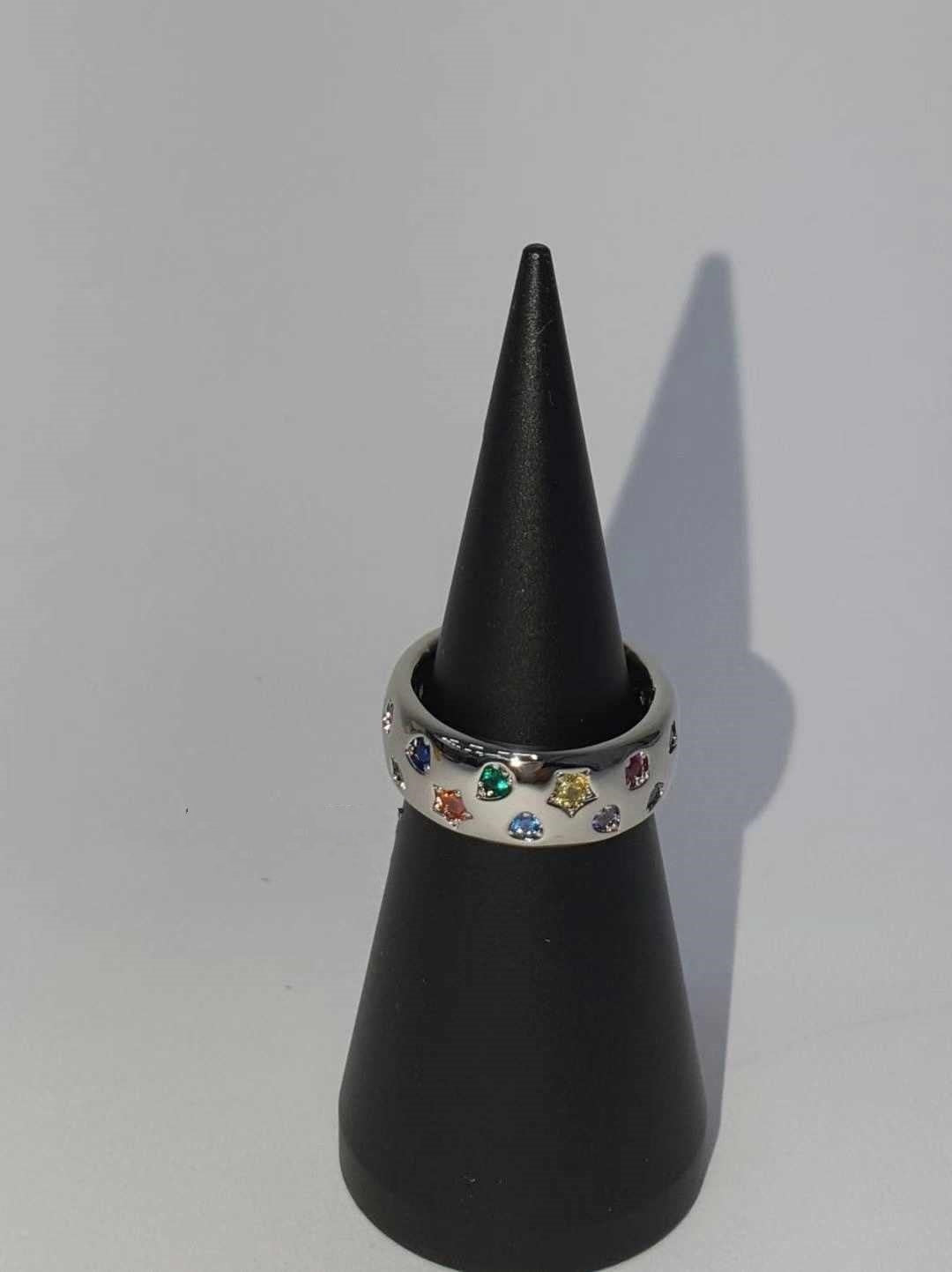 Fashion Crystal Colorful Crystals XINGX Metal Ring