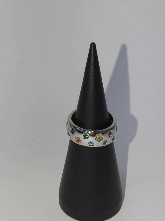 Fashion Crystal Colorful Crystals XINGX Metal Ring