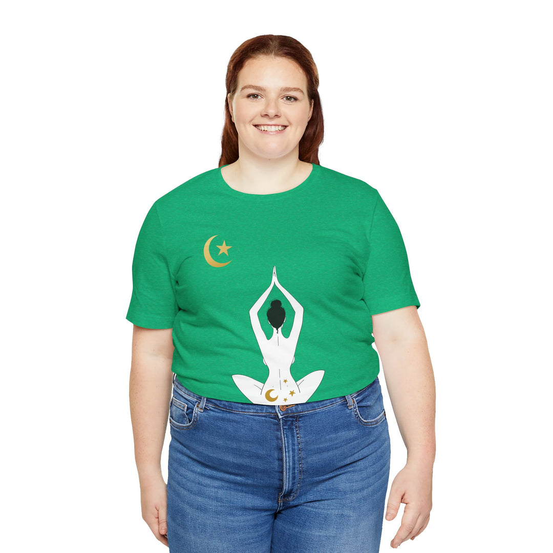 Just Breathe Moon Unisex Jersey Short Sleeve Tee