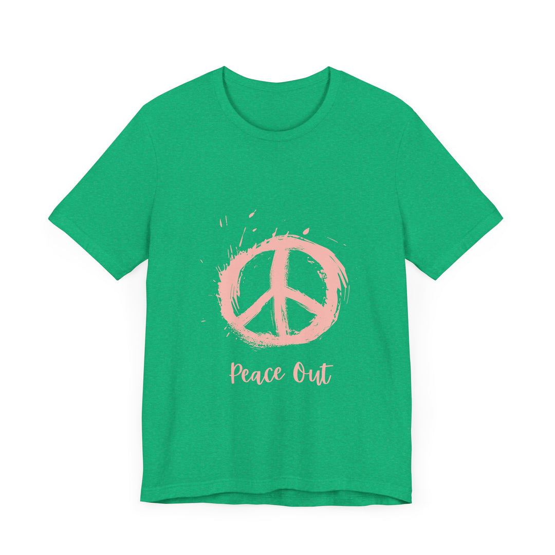 Peace Out Unisex Jersey Short Sleeve Tee