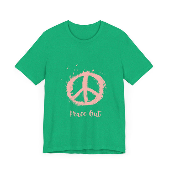 Peace Out Unisex Jersey Short Sleeve Tee