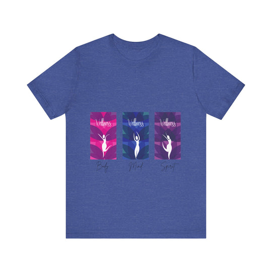 Wellness Body Mind Spirit Unisex Jersey Short Sleeve Tee