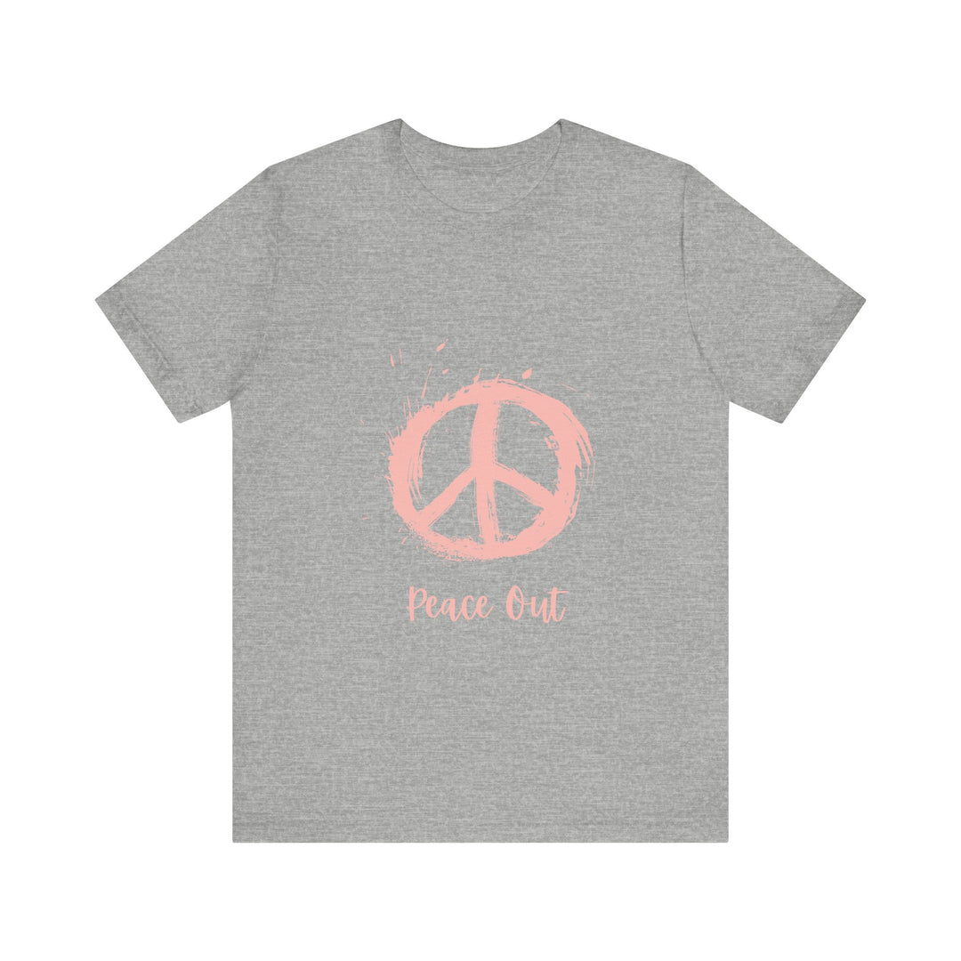 Peace Out Unisex Jersey Short Sleeve Tee