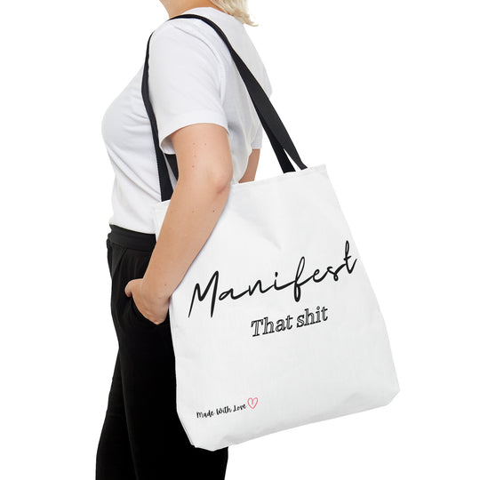 Manifest That Shit AOP Tote Bag