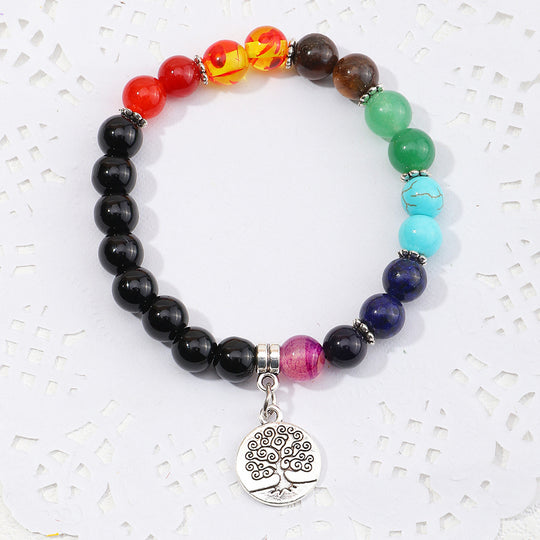 Chakra Tree Of Life Pendant Yoga Bracelet