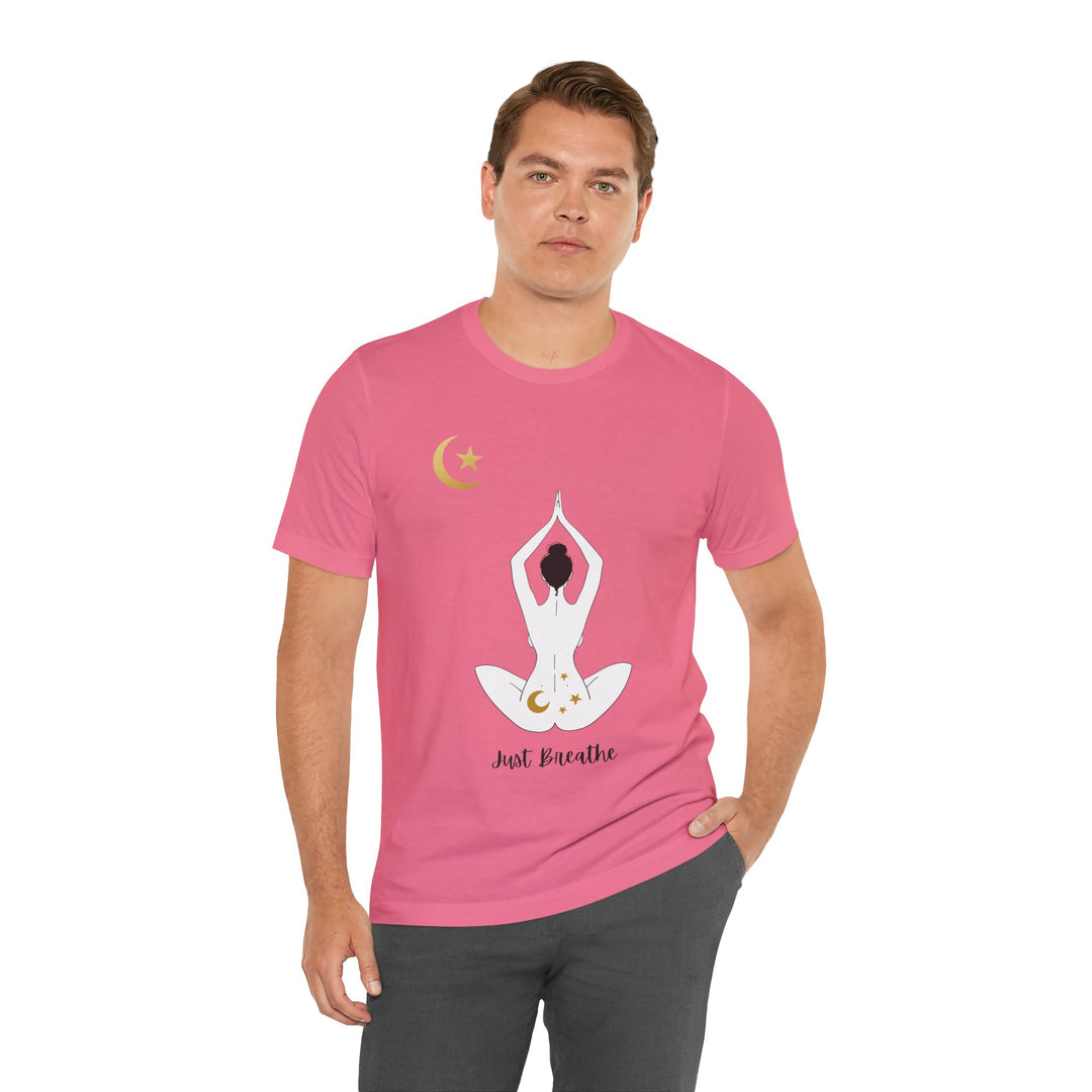 Just Breathe Moon Unisex Jersey Short Sleeve Tee