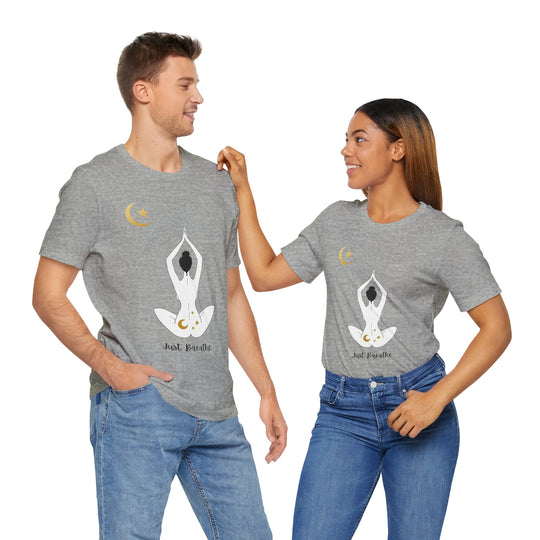 Just Breathe Moon Unisex Jersey Short Sleeve Tee