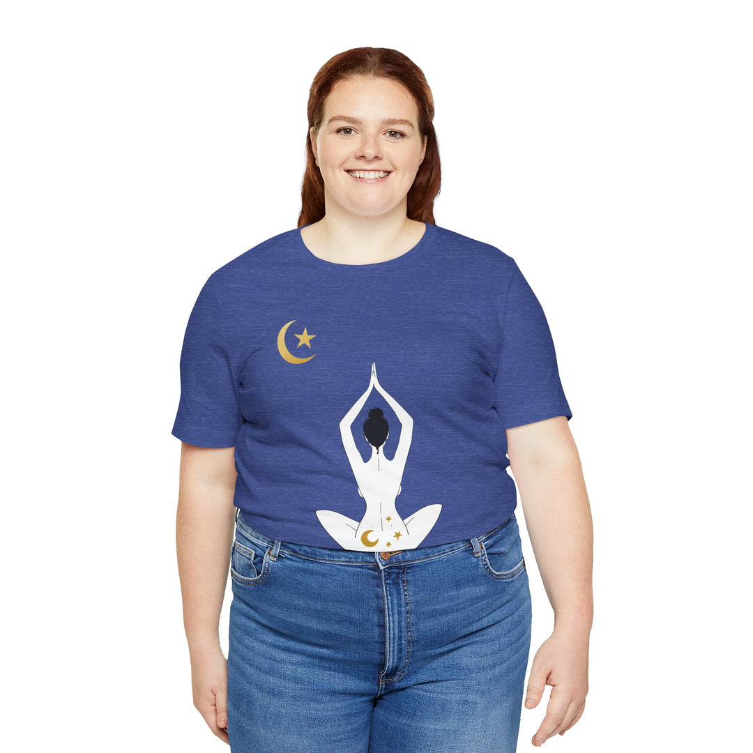 Just Breathe Moon Unisex Jersey Short Sleeve Tee