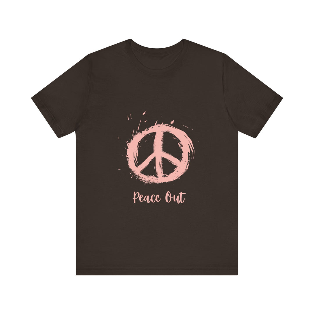 Peace Out Unisex Jersey Short Sleeve Tee