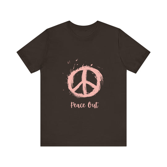 Peace Out Unisex Jersey Short Sleeve Tee