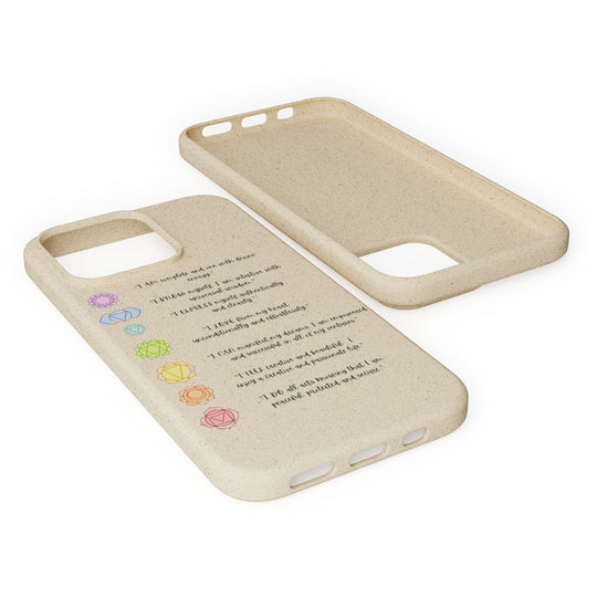 Chakra Affirmations Biodegradable Case