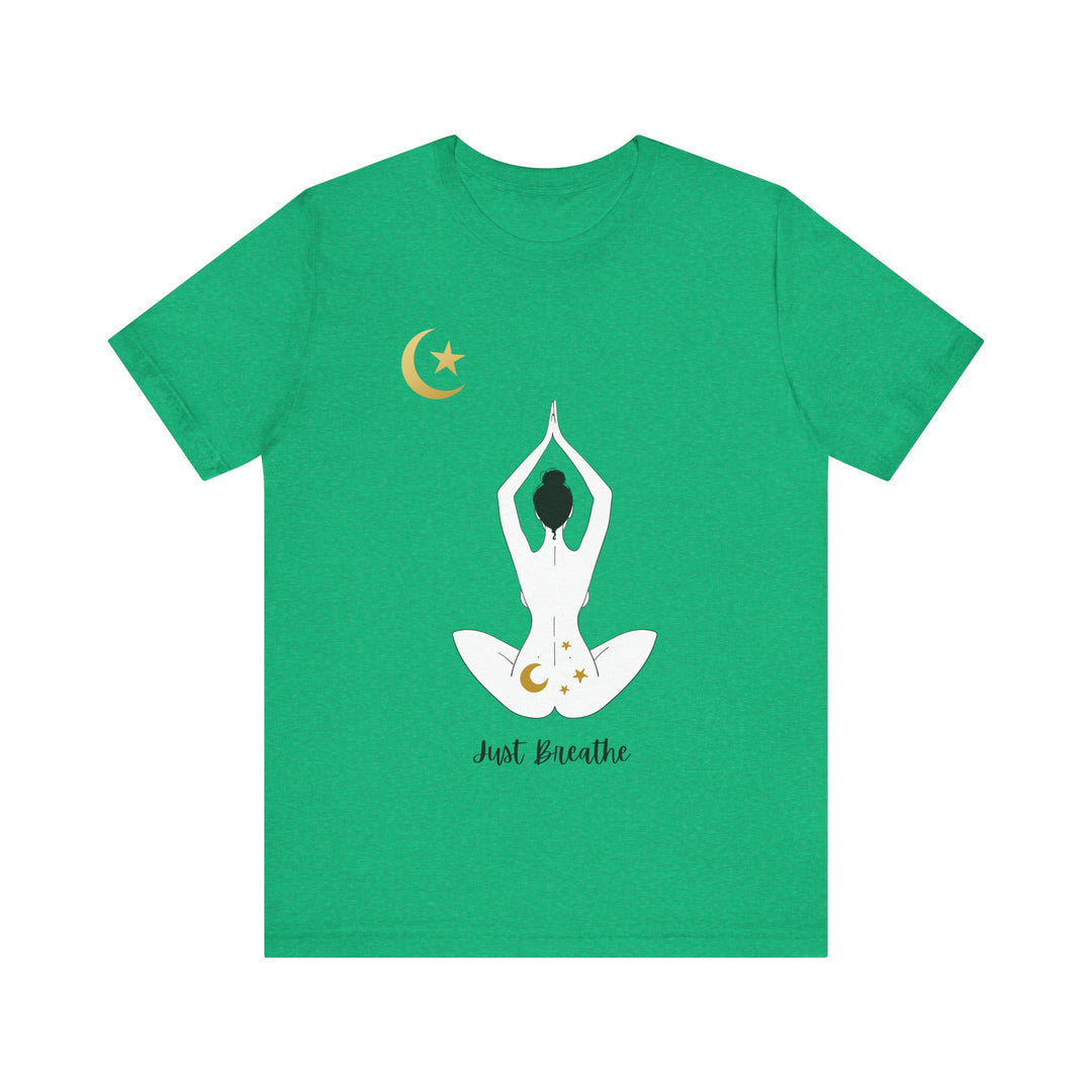 Just Breathe Moon Unisex Jersey Short Sleeve Tee