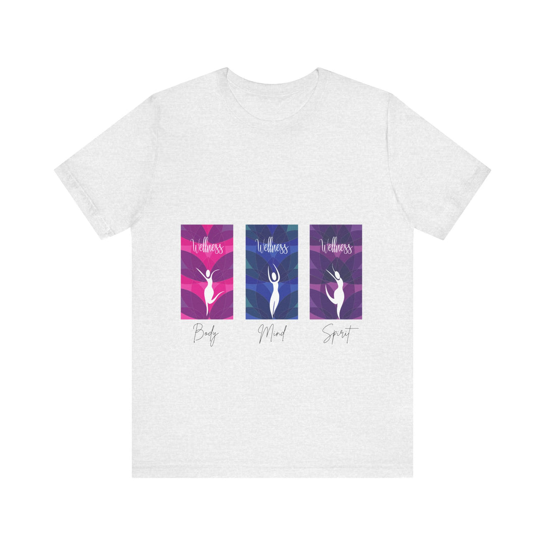 Wellness Body Mind Spirit Unisex Jersey Short Sleeve Tee