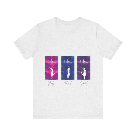 Wellness Body Mind Spirit Unisex Jersey Short Sleeve Tee