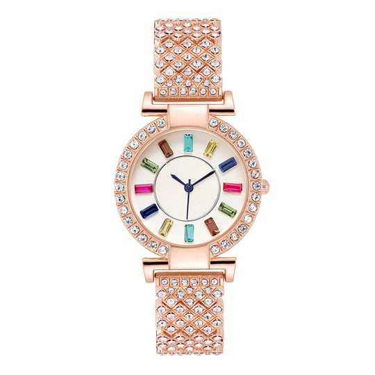 New Big Colorful Crystals Women's Watch
