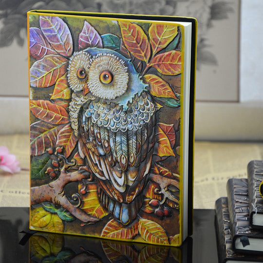 New Imitation Leather Embossed Notebook Notebook Notepad