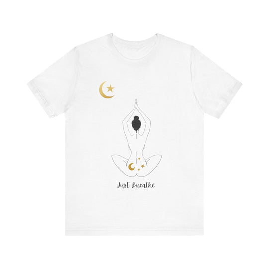 Just Breathe Moon Unisex Jersey Short Sleeve Tee