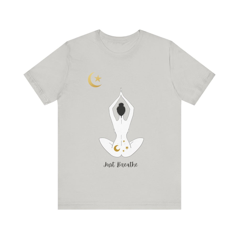 Just Breathe Moon Unisex Jersey Short Sleeve Tee