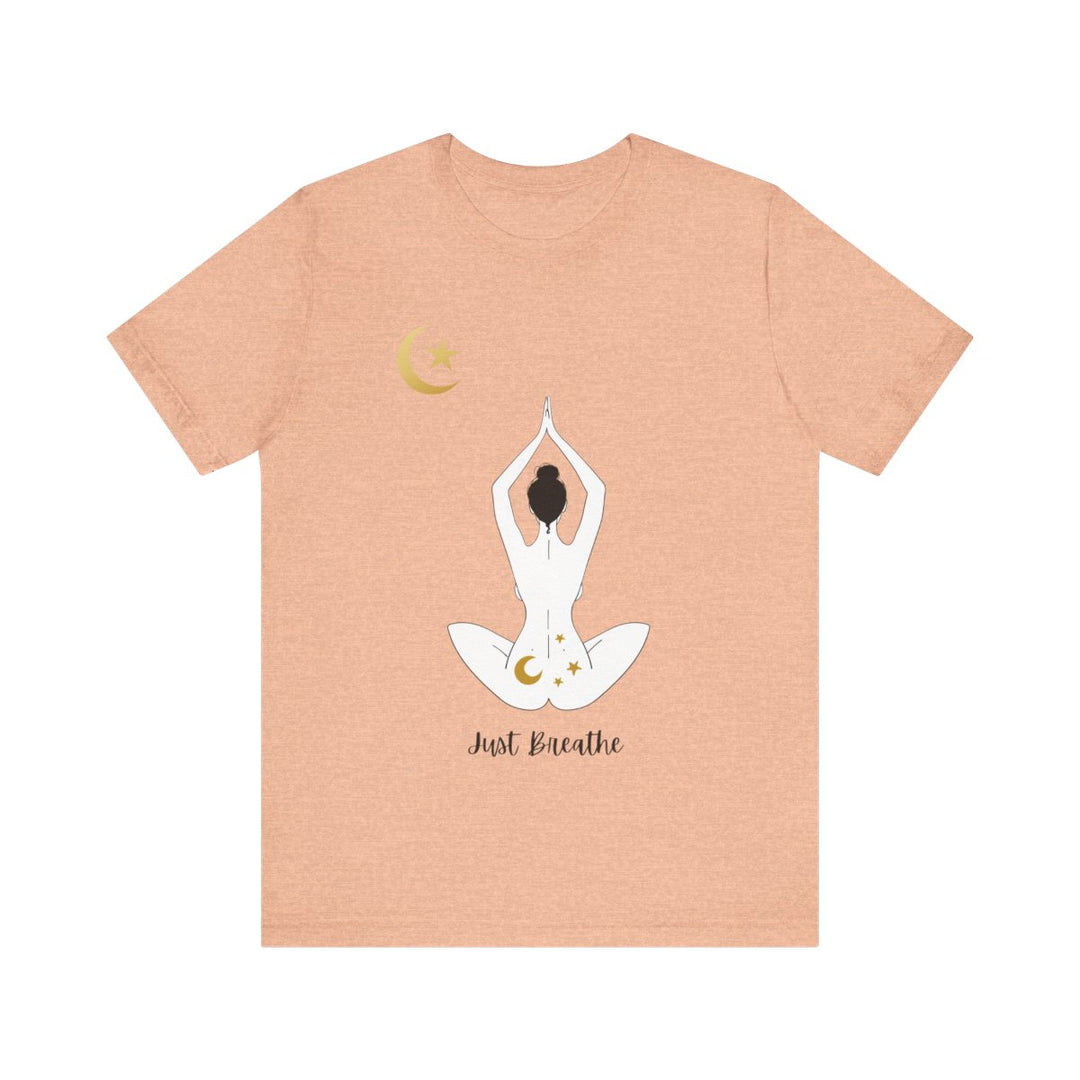 Just Breathe Moon Unisex Jersey Short Sleeve Tee