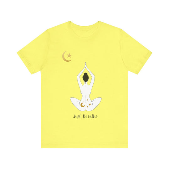Just Breathe Moon Unisex Jersey Short Sleeve Tee