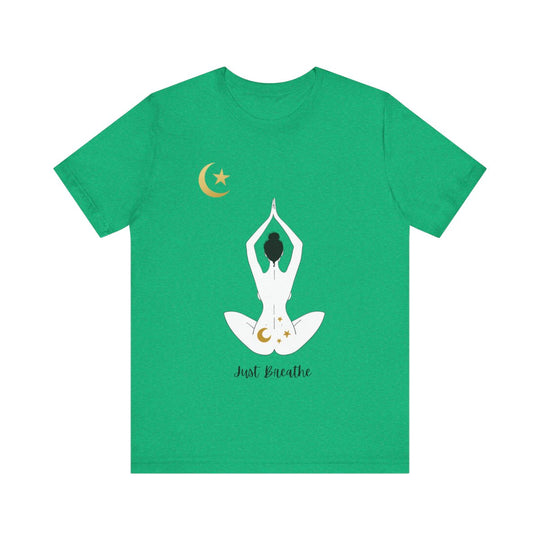 Just Breathe Moon Unisex Jersey Short Sleeve Tee