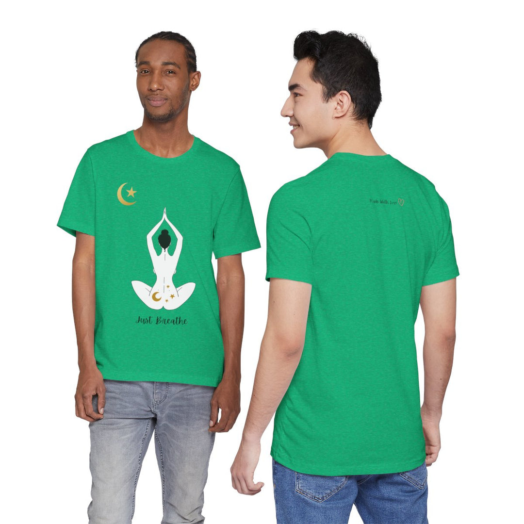 Just Breathe Moon Unisex Jersey Short Sleeve Tee