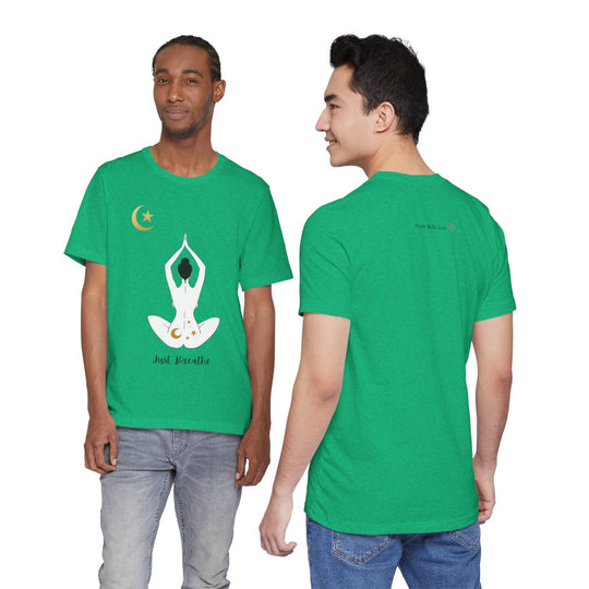 Just Breathe Moon Unisex Jersey Short Sleeve Tee