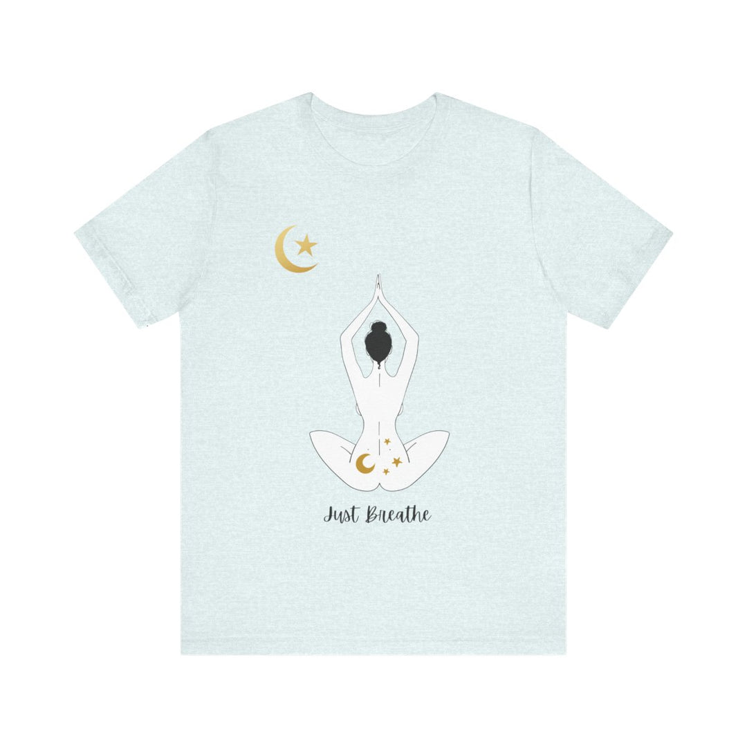 Just Breathe Moon Unisex Jersey Short Sleeve Tee