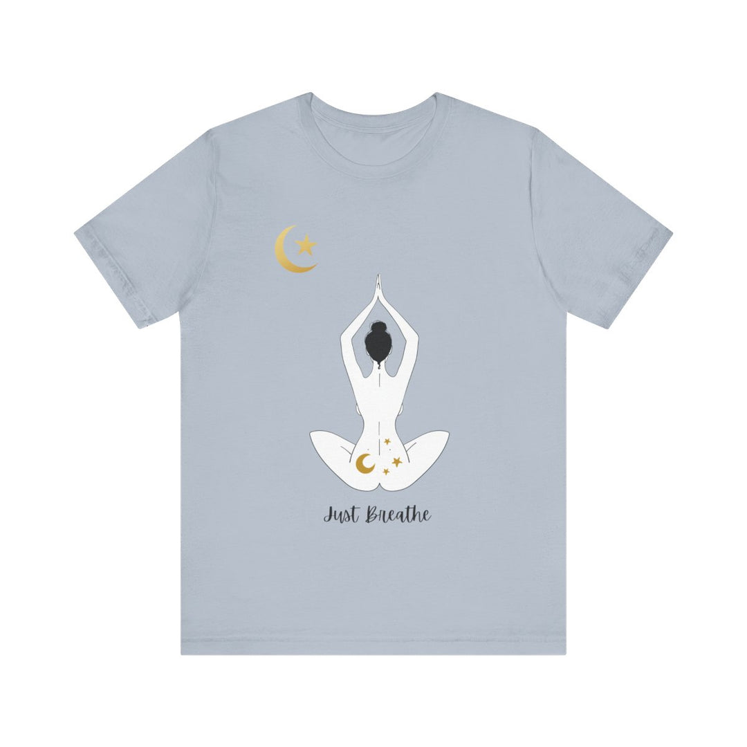 Just Breathe Moon Unisex Jersey Short Sleeve Tee