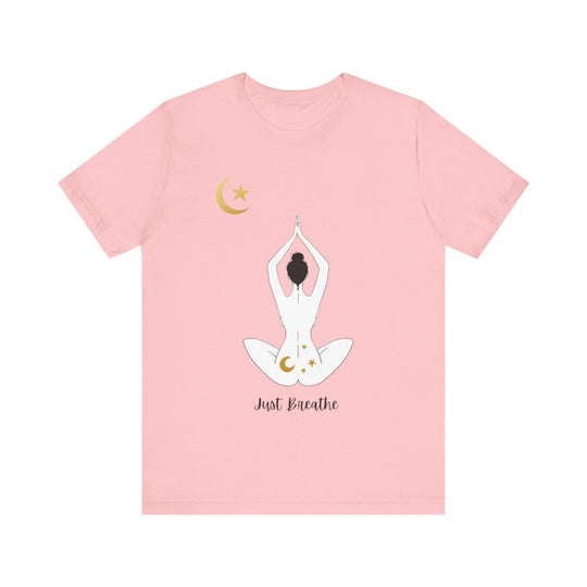 Just Breathe Moon Unisex Jersey Short Sleeve Tee