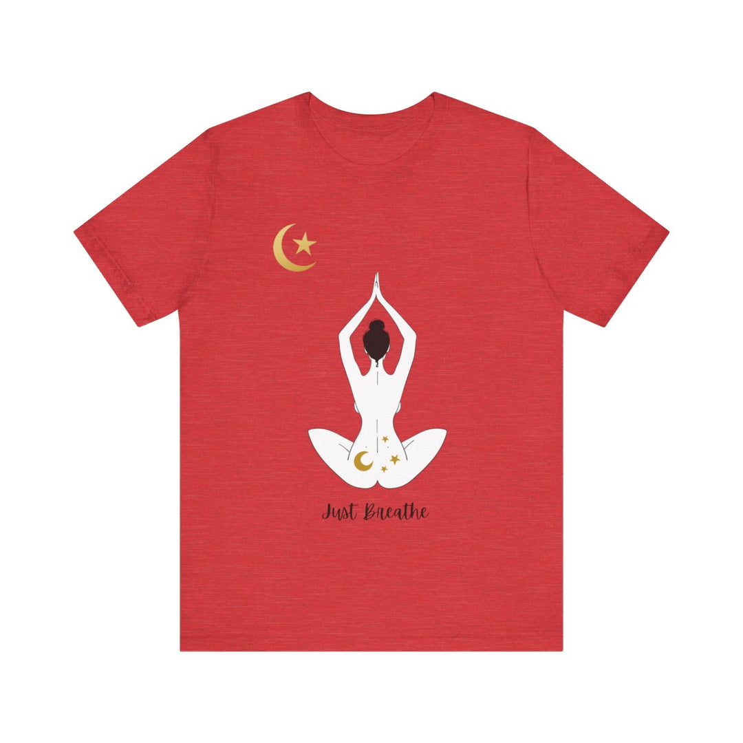Just Breathe Moon Unisex Jersey Short Sleeve Tee