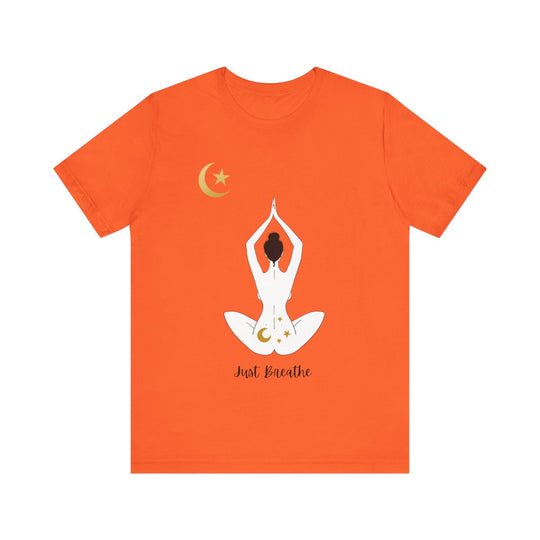 Just Breathe Moon Unisex Jersey Short Sleeve Tee