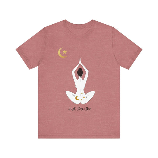 Just Breathe Moon Unisex Jersey Short Sleeve Tee