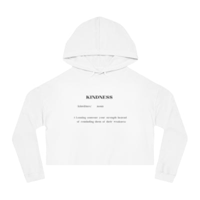 Kindness Women’s Cropped Hooded Sweatshirt