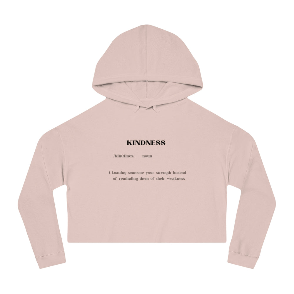 Kindness Women’s Cropped Hooded Sweatshirt