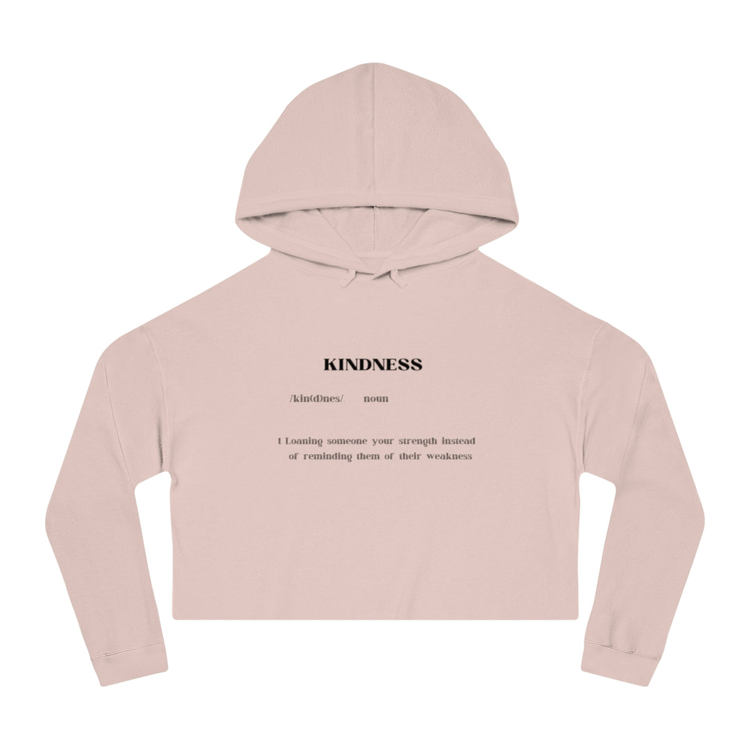 Kindness Women’s Cropped Hooded Sweatshirt