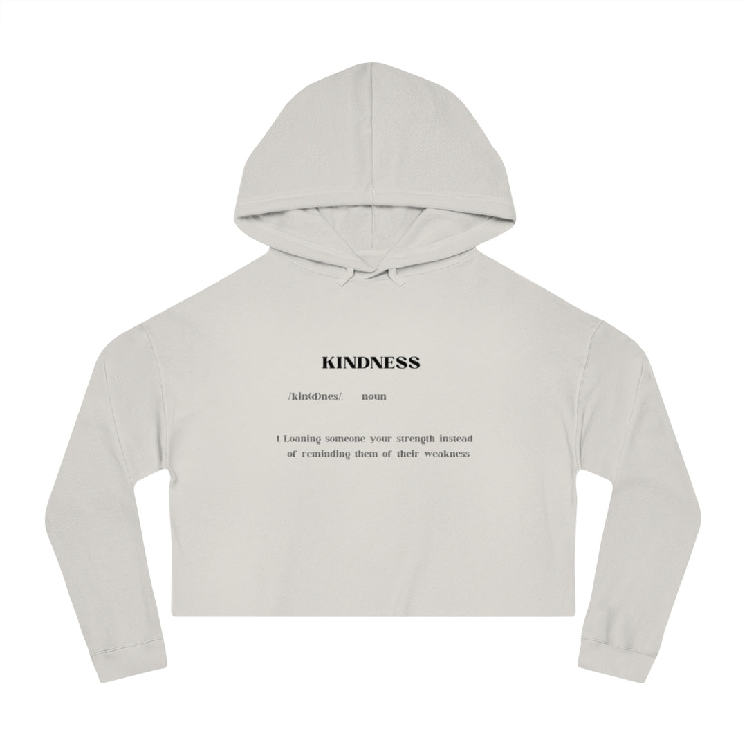 Kindness Women’s Cropped Hooded Sweatshirt