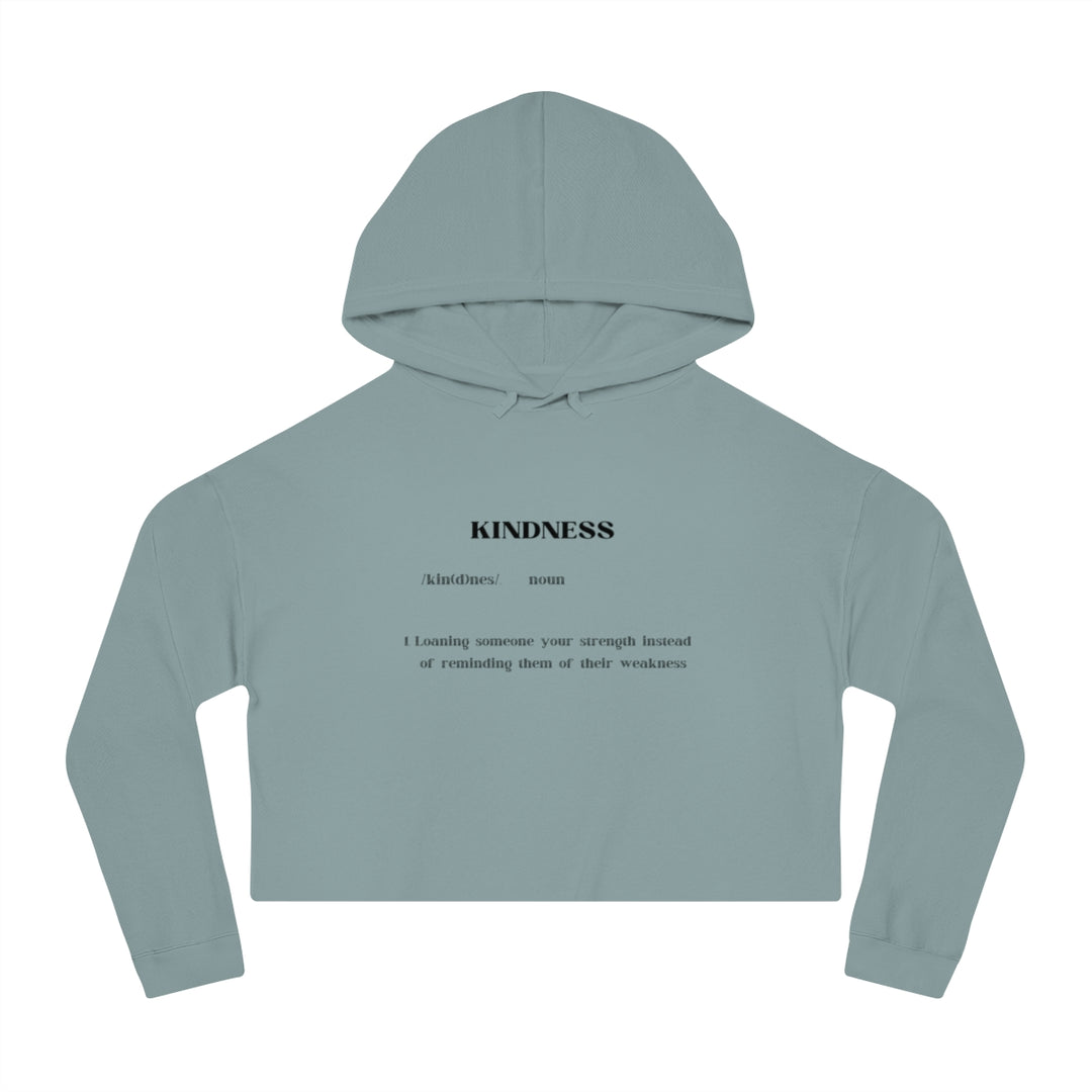 Kindness Women’s Cropped Hooded Sweatshirt