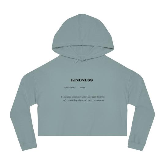 Kindness Women’s Cropped Hooded Sweatshirt