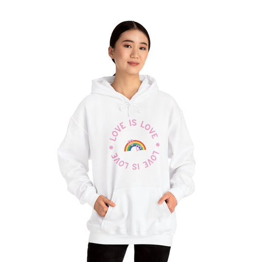 Love is Love Rainbow Unisex Heavy Blend™ Hooded Sweatshirt