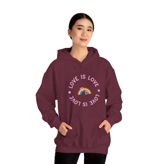 Love is Love Rainbow Unisex Heavy Blend™ Hooded Sweatshirt